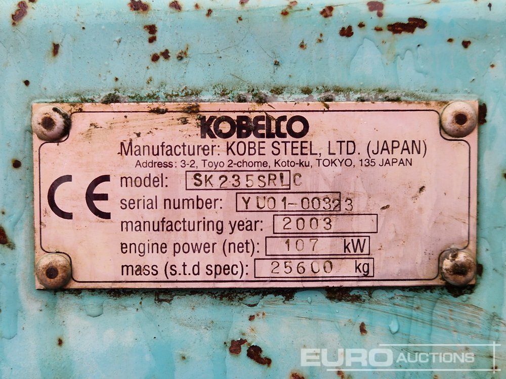 Kettenbagger Kobelco SK235SRLC: das Bild 40