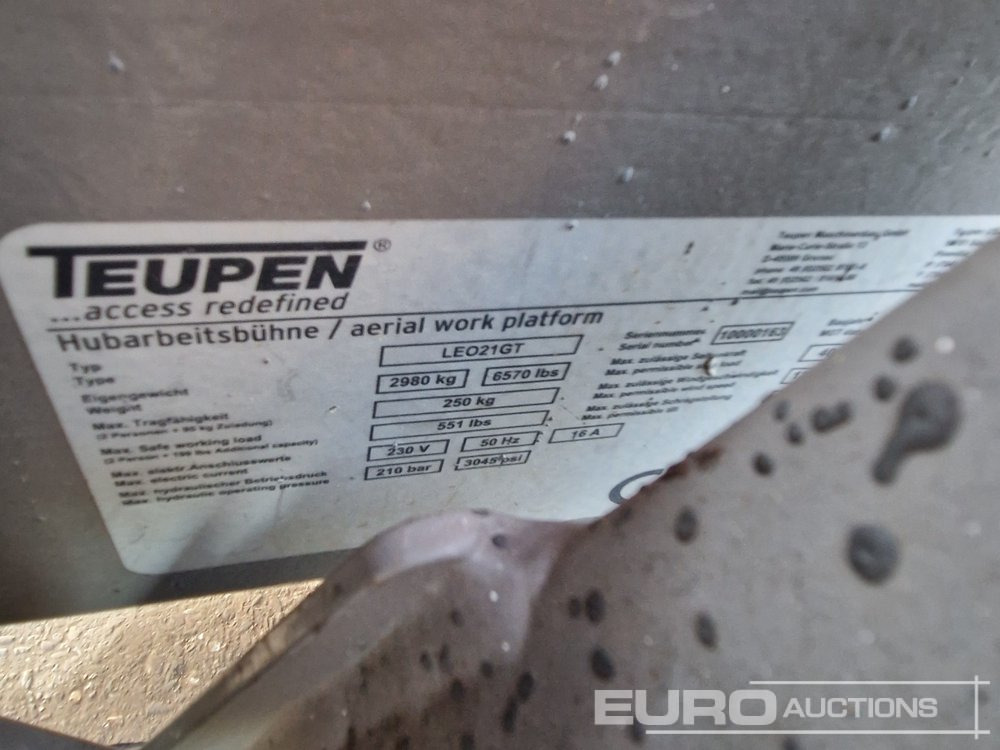 Teupen LEO21GT - Arbeitsbühne: das Bild 2 Teupen LEO21GT - Arbeitsbühne: das Bild 2