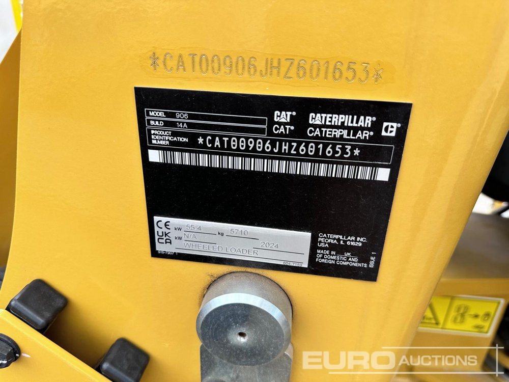 Unused 2024 CAT 906 - Radlader: das Bild 2 Unused 2024 CAT 906 - Radlader: das Bild 2
