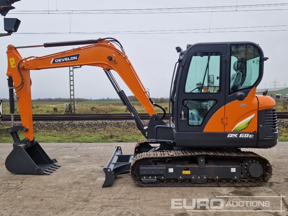 Unused 2024 Develon DX60E-10N - Minibagger: das Bild 2 Unused 2024 Develon DX60E-10N - Minibagger: das Bild 2