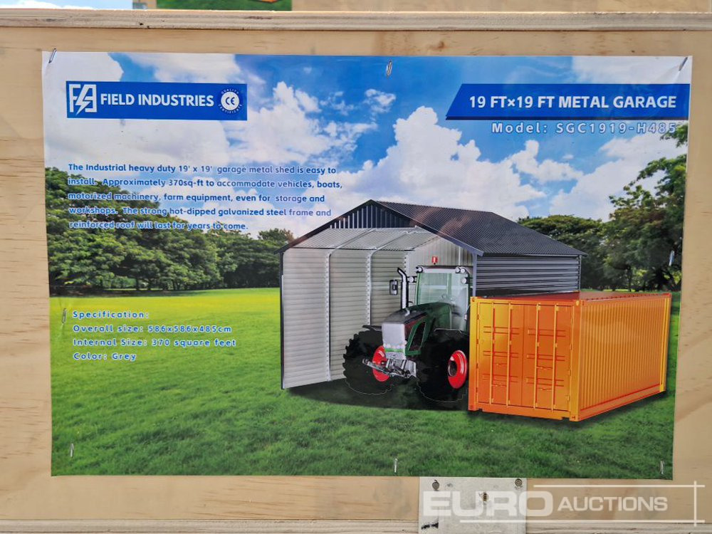 Unused Field Construction 19x19ft Container Metal Garage - Wohncontainer: das Bild 2 Unused Field Construction 19x19ft Container Metal Garage - Wohncontainer: das Bild 2