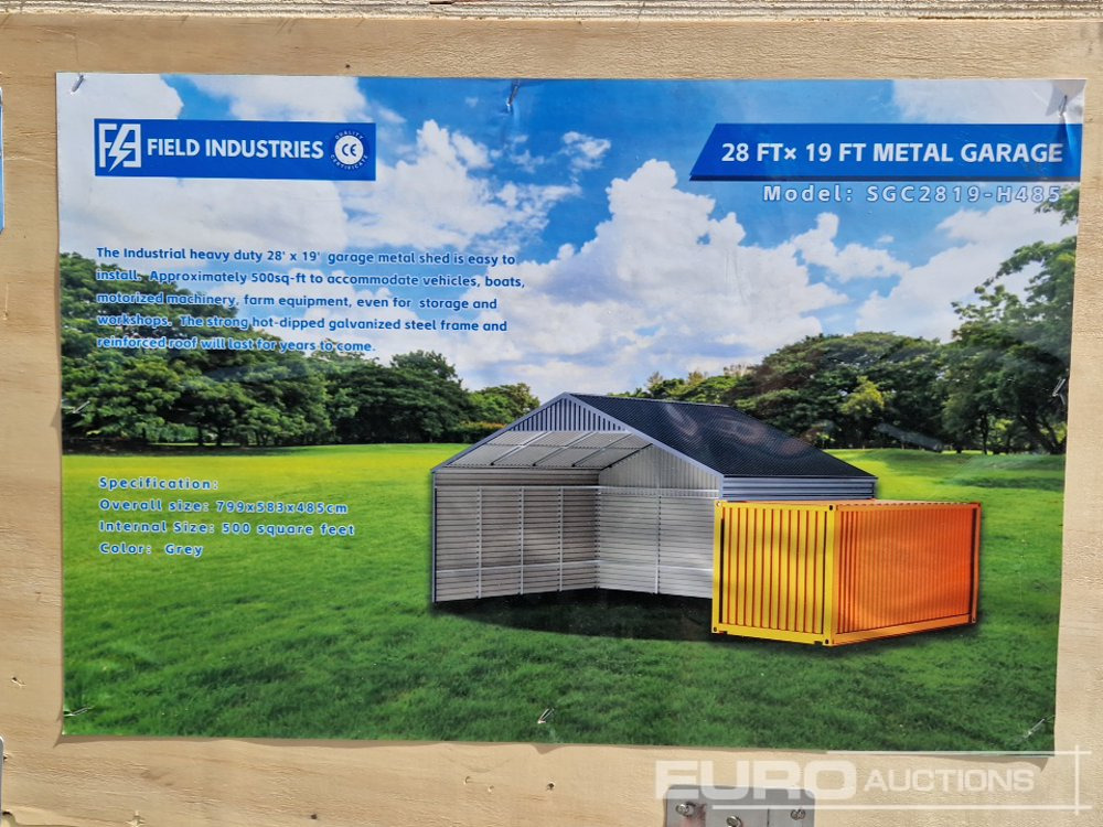 Unused Field Construction 28X19FT Container Metal Garage - Wohncontainer: das Bild 2 Unused Field Construction 28X19FT Container Metal Garage - Wohncontainer: das Bild 2