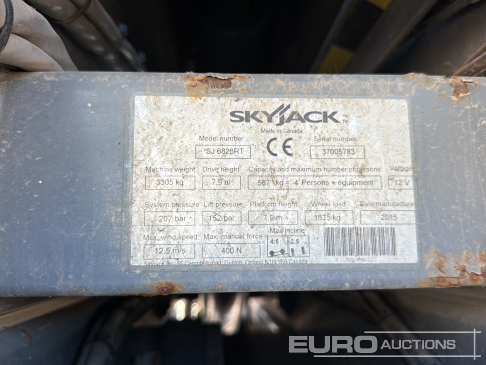 Arbeitsbühne 2015 SkyJack SJ6826RT: das Bild 24