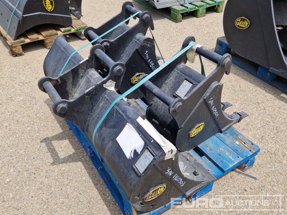 Unused Geith G03R-1200 48" Ditching Bucket, H03-0300 12" Digging Bucket, H03-450 18" Digging Bucket 40mm Pin to suit Mini Excavator / Conjunto Cazos - Schaufel: das Bild 1 Unused Geith G03R-1200 48" Ditching Bucket, H03-0300 12" Digging Bucket, H03-450 18" Digging Bucket 40mm Pin to suit Mini Excavator / Conjunto Cazos - Schaufel: das Bild 1