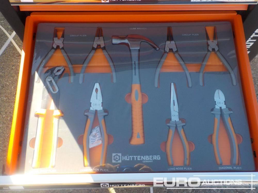 Werkstattgerät Unused Huttenberg Tools Trolley, 220Pcs, Complete with Tools, 6 Drawers  / Carro Porta Herramientas Completo, 6 Cajones: das Bild 10