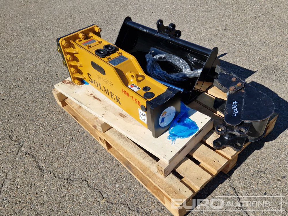 Unused Set of 30" Ditching, 8" Digging Bucket, Hydraulic Breaker to suit JPC Excavator / Conjunto Cazos de 800mm y 200mm y Martillo Solmek HM-150para Excavadora JPC - Schaufel: das Bild 3 Unused Set of 30" Ditching, 8" Digging Bucket, Hydraulic Breaker to suit JPC Excavator / Conjunto Cazos de 800mm y 200mm y Martillo Solmek HM-150para Excavadora JPC - Schaufel: das Bild 3