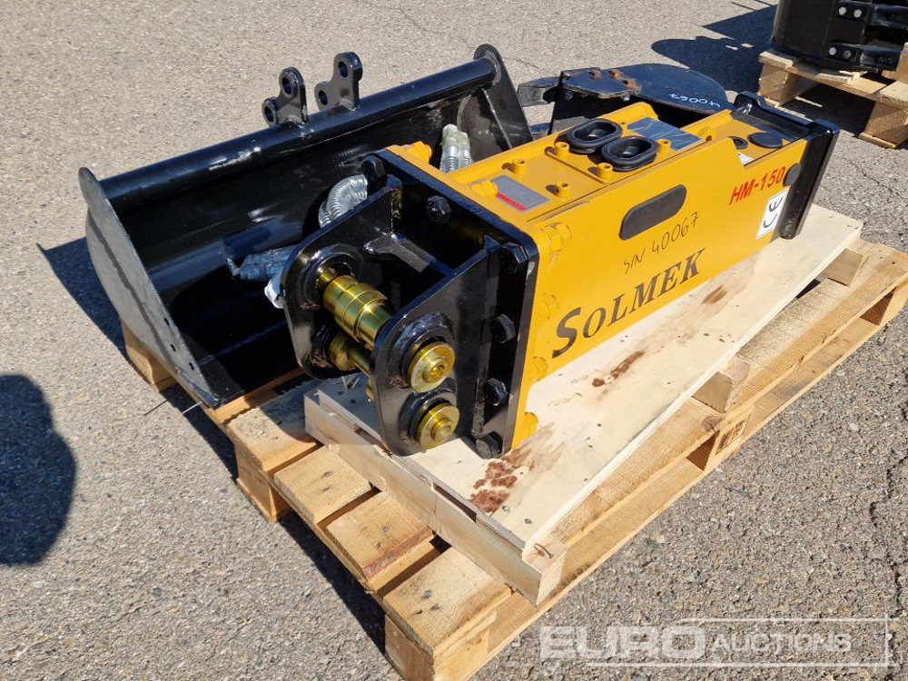 Unused Set of 30" Ditching, 8" Digging Bucket, Hydraulic Breaker to suit JPC Excavator / Conjunto Cazos de 800mm y 200mm y Martillo Solmek HM-150para Excavadora JPC - Schaufel: das Bild 1 Unused Set of 30" Ditching, 8" Digging Bucket, Hydraulic Breaker to suit JPC Excavator / Conjunto Cazos de 800mm y 200mm y Martillo Solmek HM-150para Excavadora JPC - Schaufel: das Bild 1