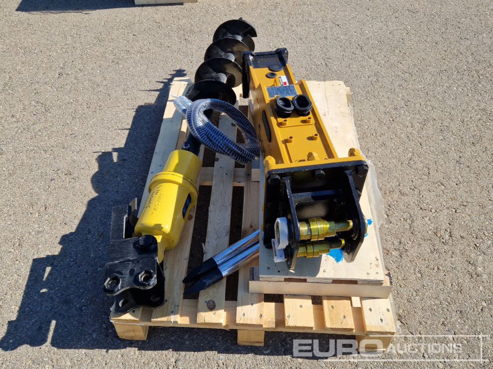 Unused Set of Hydraulic Breaker Solmek HM 150, Auger to suit 1.5 - 4.5 Ton Excavator to suit JPC Excavator / Conjunto Martillo Solmek HM-150 y Ahollador para Excavarota de 1,5 - 4,5 Ton para Excavador - Schaufel: das Bild 4 Unused Set of Hydraulic Breaker Solmek HM 150, Auger to suit 1.5 - 4.5 Ton Excavator to suit JPC Excavator / Conjunto Martillo Solmek HM-150 y Ahollador para Excavarota de 1,5 - 4,5 Ton para Excavador - Schaufel: das Bild 4