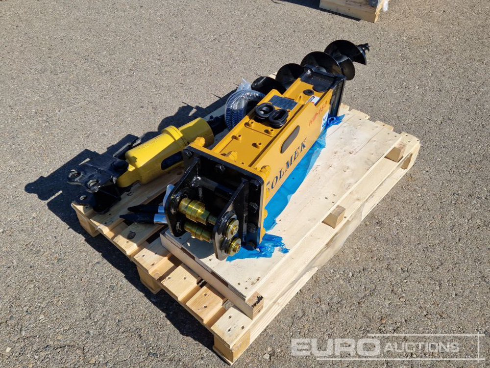 Unused Set of Hydraulic Breaker Solmek HM 150, Auger to suit 1.5 - 4.5 Ton Excavator to suit JPC Excavator / Conjunto Martillo Solmek HM-150 y Ahollador para Excavarota de 1,5 - 4,5 Ton para Excavador - Schaufel: das Bild 5 Unused Set of Hydraulic Breaker Solmek HM 150, Auger to suit 1.5 - 4.5 Ton Excavator to suit JPC Excavator / Conjunto Martillo Solmek HM-150 y Ahollador para Excavarota de 1,5 - 4,5 Ton para Excavador - Schaufel: das Bild 5