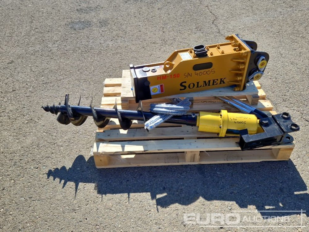 Unused Set of Hydraulic Breaker Solmek HM 150, Auger to suit 1.5 - 4.5 Ton Excavator to suit JPC Excavator / Conjunto Martillo Solmek HM-150 y Ahollador para Excavarota de 1,5 - 4,5 Ton para Excavador - Schaufel: das Bild 2 Unused Set of Hydraulic Breaker Solmek HM 150, Auger to suit 1.5 - 4.5 Ton Excavator to suit JPC Excavator / Conjunto Martillo Solmek HM-150 y Ahollador para Excavarota de 1,5 - 4,5 Ton para Excavador - Schaufel: das Bild 2