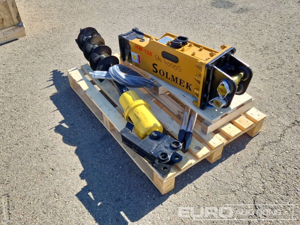 Unused Set of Hydraulic Breaker Solmek HM 150, Auger to suit 1.5 - 4.5 Ton Excavator to suit JPC Excavator / Conjunto Martillo Solmek HM-150 y Ahollador para Excavarota de 1,5 - 4,5 Ton para Excavador - Schaufel: das Bild 3 Unused Set of Hydraulic Breaker Solmek HM 150, Auger to suit 1.5 - 4.5 Ton Excavator to suit JPC Excavator / Conjunto Martillo Solmek HM-150 y Ahollador para Excavarota de 1,5 - 4,5 Ton para Excavador - Schaufel: das Bild 3