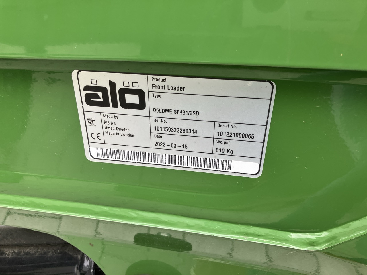 Alö Frontlader Q5 LDM EURO - Frontlader für Traktor: das Bild 2 Alö Frontlader Q5 LDM EURO - Frontlader für Traktor: das Bild 2