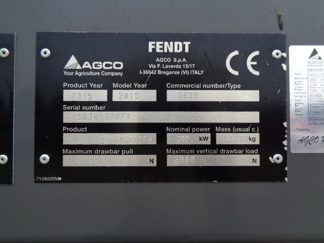 Fendt Mähdrescher 8410 P - Mähdrescher: das Bild 2 Fendt Mähdrescher 8410 P - Mähdrescher: das Bild 2