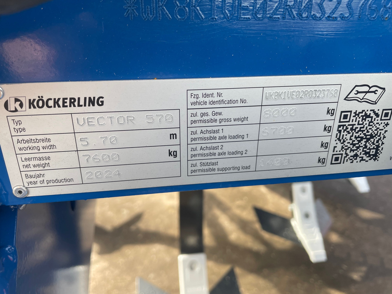 Köckerling Vector 570 - Grubber: das Bild 2 Köckerling Vector 570 - Grubber: das Bild 2