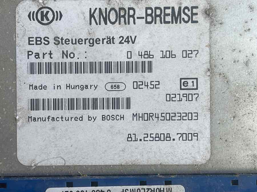 MAN EBS ECU 81.25808-7009 - Elektrische Ausrüstung für LKW: das Bild 2 MAN EBS ECU 81.25808-7009 - Elektrische Ausrüstung für LKW: das Bild 2