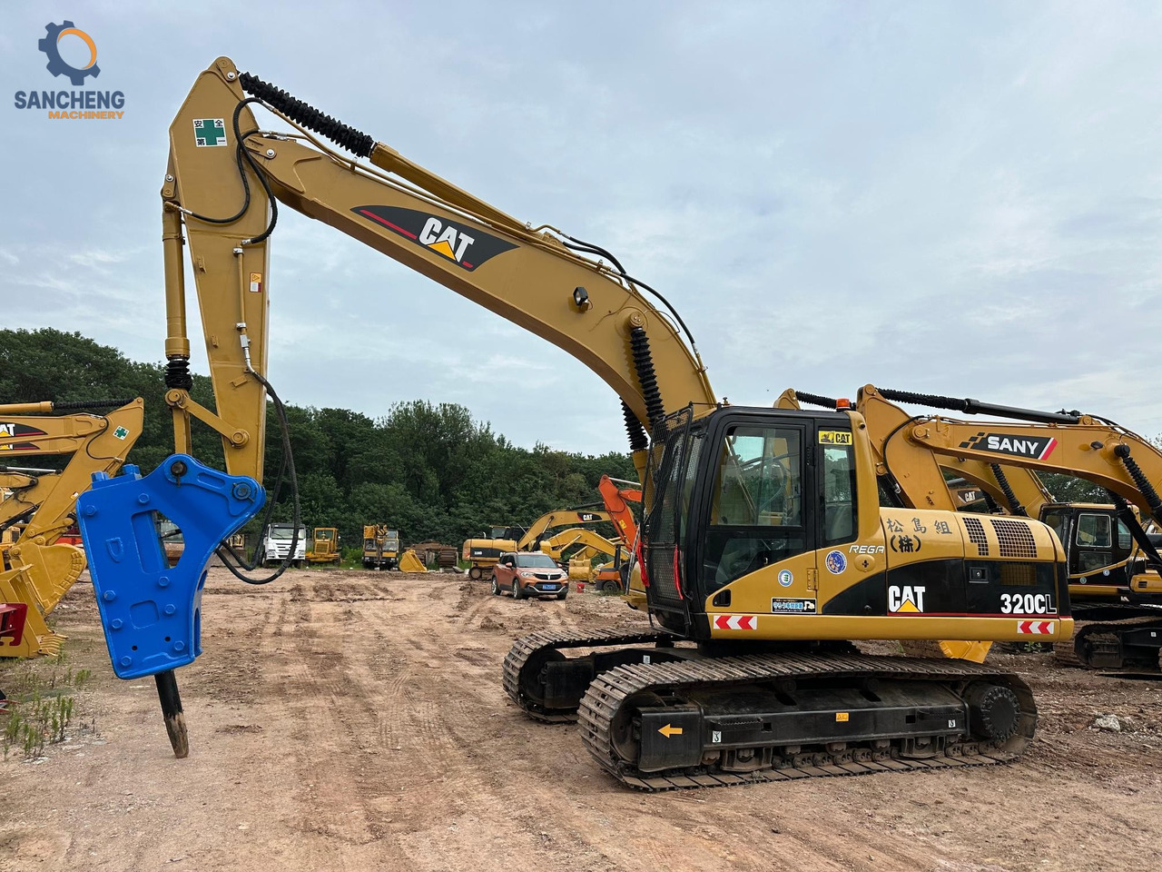 CAT 320CL excavator with hammer - Kettenbagger: das Bild 1 CAT 320CL excavator with hammer - Kettenbagger: das Bild 1