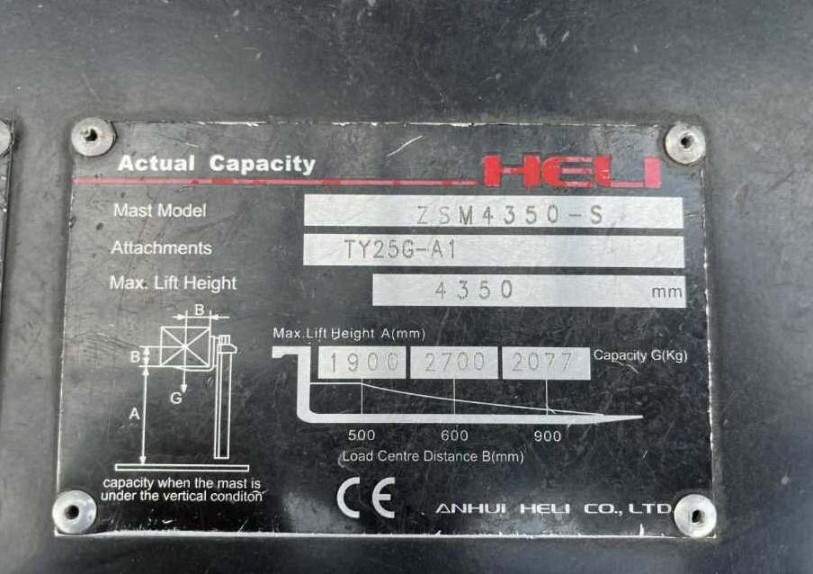 Heli CPD25 - Elektrostapler: das Bild 5 Heli CPD25 - Elektrostapler: das Bild 5