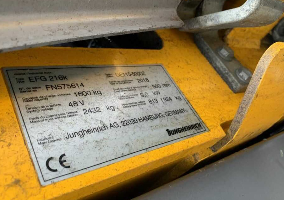 Jungheinrich EFG216k - Elektrostapler: das Bild 4 Jungheinrich EFG216k - Elektrostapler: das Bild 4