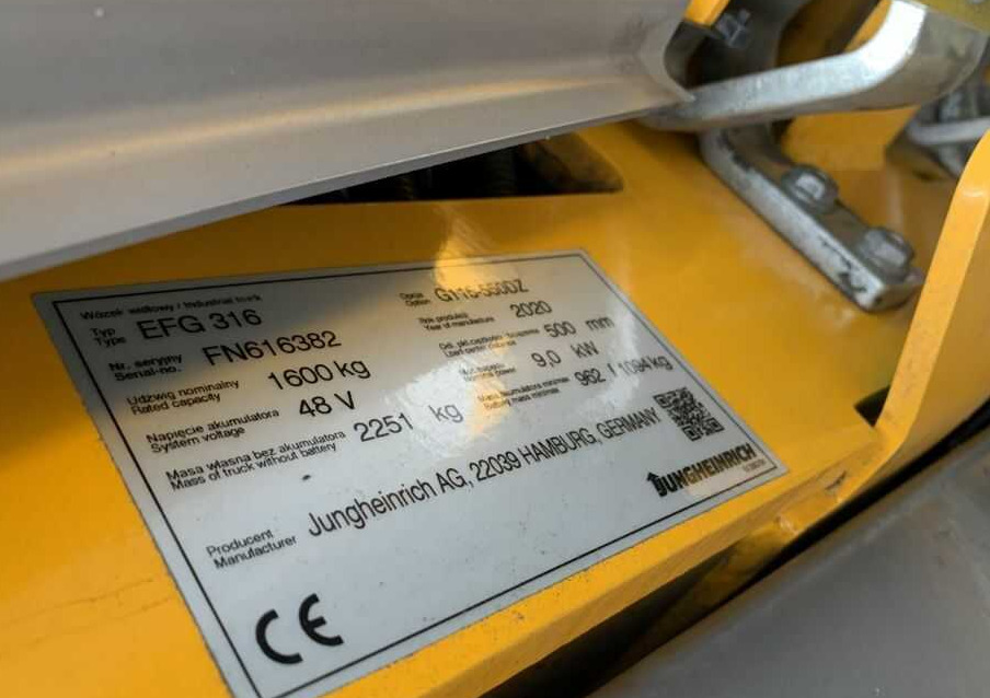 Jungheinrich EFG316 - Elektrostapler: das Bild 4 Jungheinrich EFG316 - Elektrostapler: das Bild 4