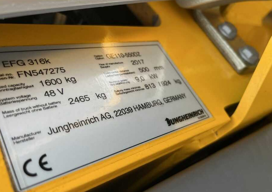 Jungheinrich EFG316k - Elektrostapler: das Bild 4 Jungheinrich EFG316k - Elektrostapler: das Bild 4