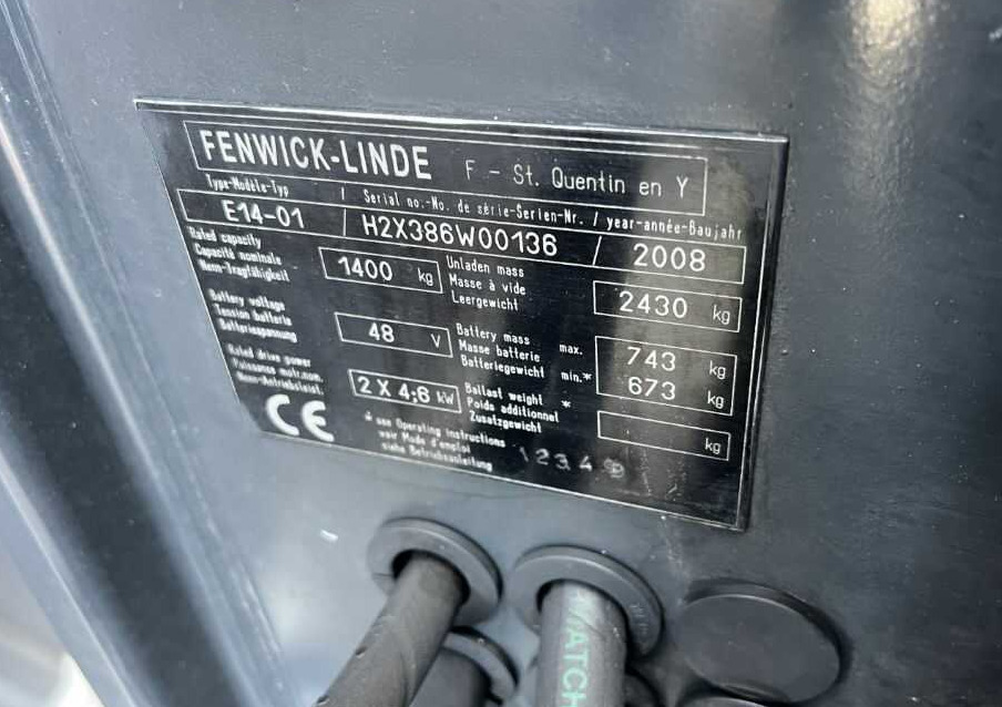 Linde E14-01 - Elektrostapler: das Bild 4 Linde E14-01 - Elektrostapler: das Bild 4