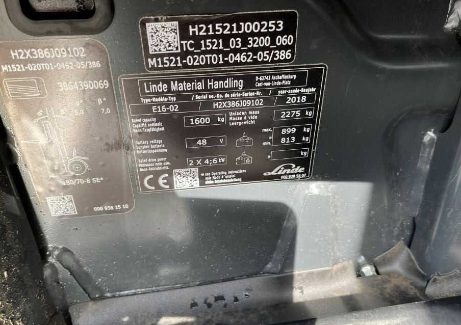 Linde E16-02 - Elektrostapler: das Bild 4 Linde E16-02 - Elektrostapler: das Bild 4