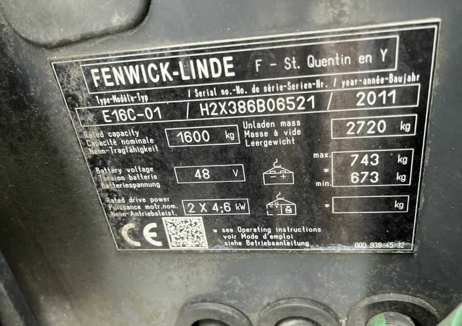 Linde E16C-01 - Elektrostapler: das Bild 4 Linde E16C-01 - Elektrostapler: das Bild 4