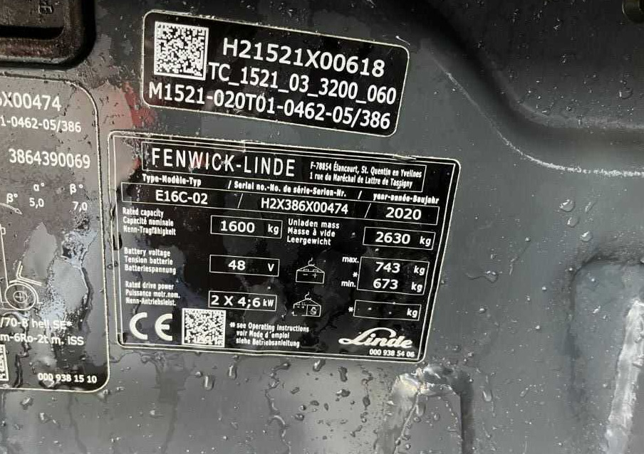 Linde E16C-02 - Elektrostapler: das Bild 4 Linde E16C-02 - Elektrostapler: das Bild 4