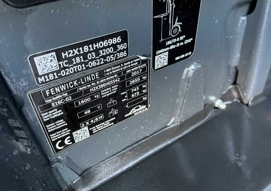 Linde E16C-02 - Elektrostapler: das Bild 4 Linde E16C-02 - Elektrostapler: das Bild 4