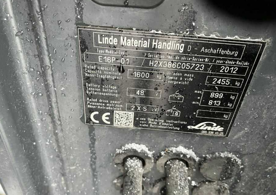 Linde E16P-01 - Elektrostapler: das Bild 4 Linde E16P-01 - Elektrostapler: das Bild 4