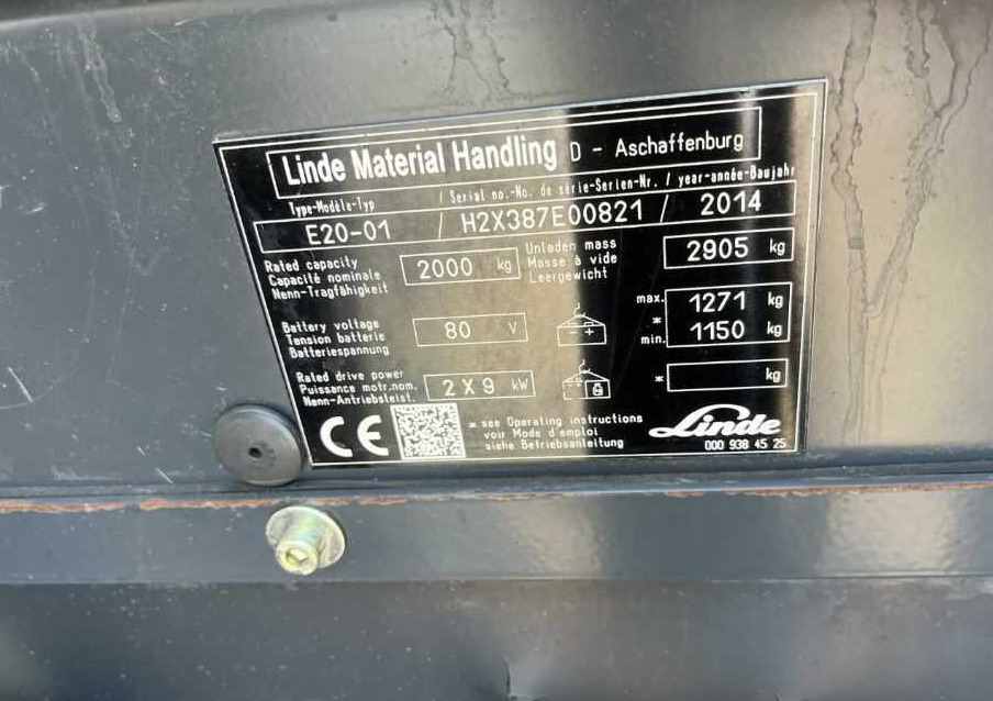 Linde E20-01 - Elektrostapler: das Bild 4 Linde E20-01 - Elektrostapler: das Bild 4