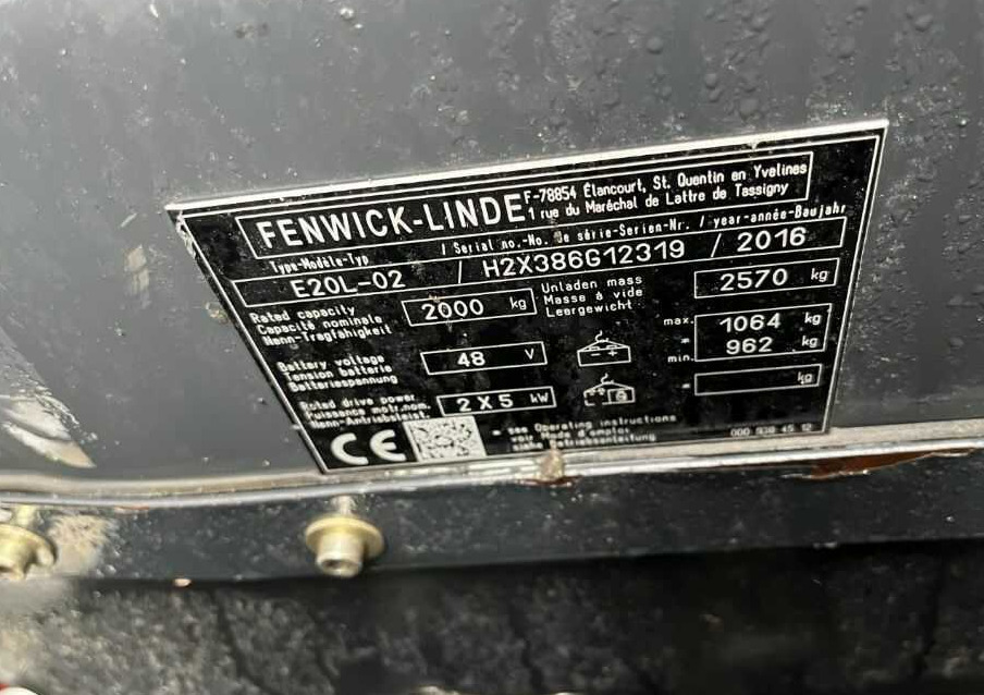 Linde E20L-02 - Elektrostapler: das Bild 4 Linde E20L-02 - Elektrostapler: das Bild 4