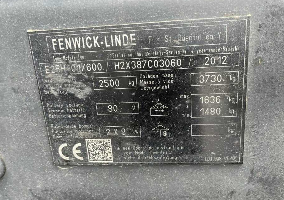 Linde E25H-01/600 - Elektrostapler: das Bild 4 Linde E25H-01/600 - Elektrostapler: das Bild 4