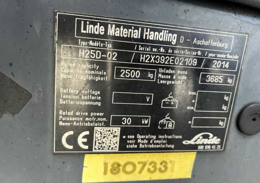 Linde H25D-02 - Dieselstapler: das Bild 4 Linde H25D-02 - Dieselstapler: das Bild 4