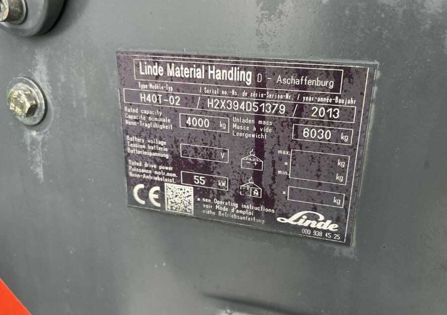 Linde H40T-02 - Treibgasstapler: das Bild 4 Linde H40T-02 - Treibgasstapler: das Bild 4