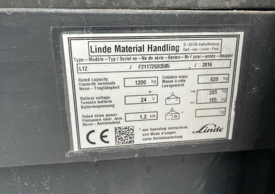 Linde L12 - Hochhubwagen: das Bild 4 Linde L12 - Hochhubwagen: das Bild 4