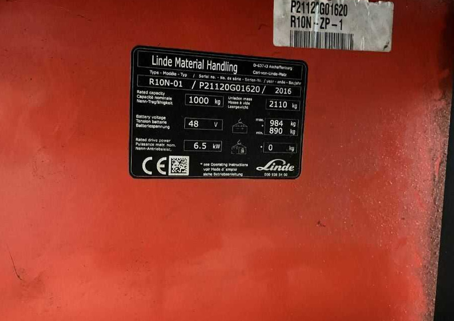 Linde R10N - Schubmaststapler: das Bild 4 Linde R10N - Schubmaststapler: das Bild 4