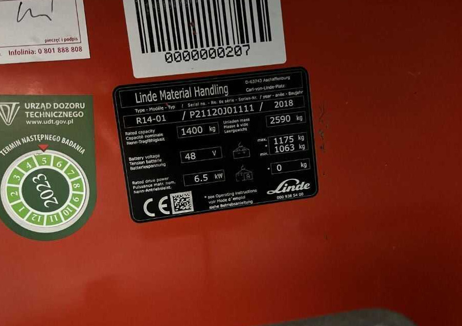 Linde R14 - Schubmaststapler: das Bild 4 Linde R14 - Schubmaststapler: das Bild 4