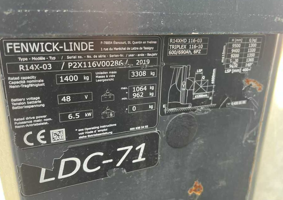Linde R14X - Schubmaststapler: das Bild 4 Linde R14X - Schubmaststapler: das Bild 4