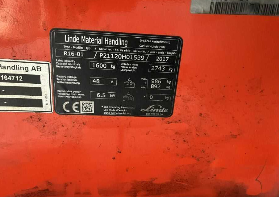 Linde R16-01 - Schubmaststapler: das Bild 4 Linde R16-01 - Schubmaststapler: das Bild 4