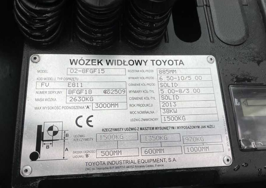 Toyota 8FGF15 - Treibgasstapler: das Bild 4 Toyota 8FGF15 - Treibgasstapler: das Bild 4