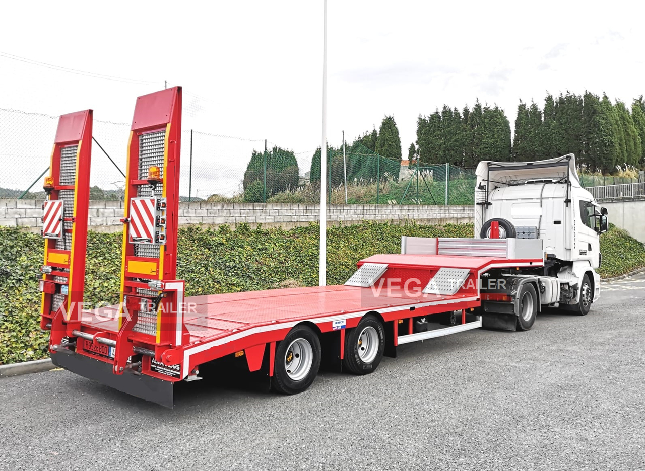 Tieflader Auflieger Für die Beförderung von schwere Technik 2 Axle Lowloader: das Bild 8