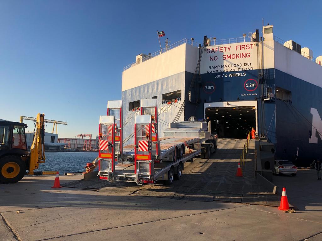 Tieflader Auflieger Für die Beförderung von schwere Technik 2 Axle Lowloader: das Bild 7
