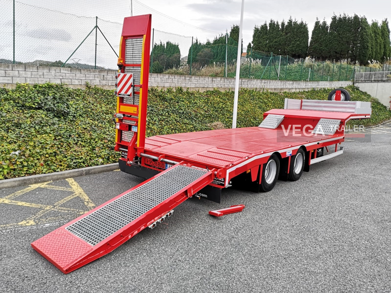 Tieflader Auflieger Für die Beförderung von schwere Technik 2 Axle Lowloader: das Bild 11