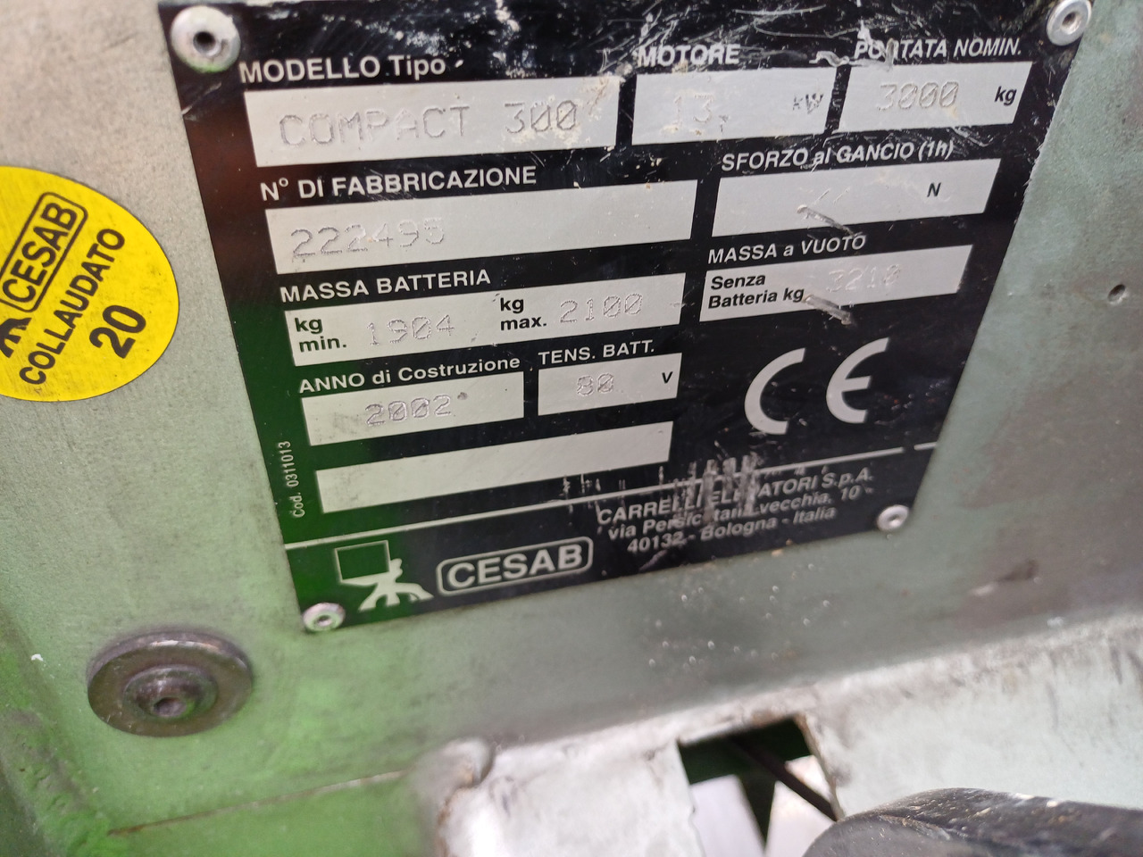 CESAB Compact 300 - Elektrostapler: das Bild 5 CESAB Compact 300 - Elektrostapler: das Bild 5