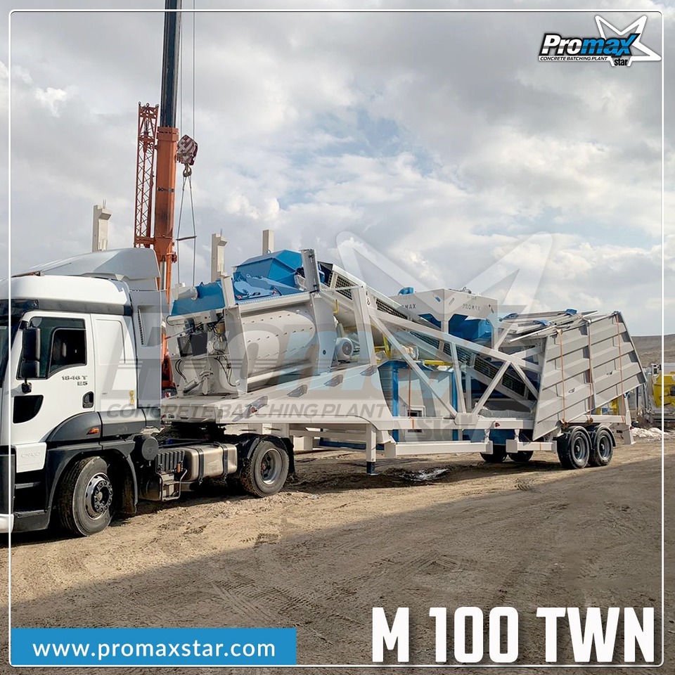 PROMAX MOBILE CONCRETE BATCHING PLANT M100-TWN (100m3/h) - Betonmischanlage: das Bild 5 PROMAX MOBILE CONCRETE BATCHING PLANT M100-TWN (100m3/h) - Betonmischanlage: das Bild 5