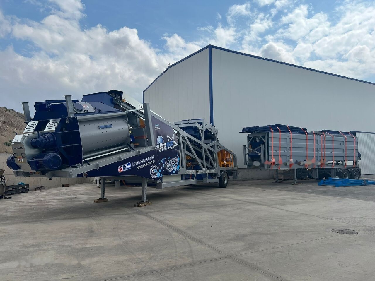 Promax Mobile Concrete Batching Plant PROMAX M120-TWN DT (120m³/h) - Betonmischanlage: das Bild 1 Promax Mobile Concrete Batching Plant PROMAX M120-TWN DT (120m³/h) - Betonmischanlage: das Bild 1