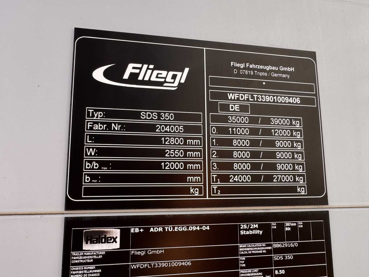 Tieflader Auflieger Fliegl SDS 350 Schiebeplane+Verdeck XL SAF 20.900Km: das Bild 15