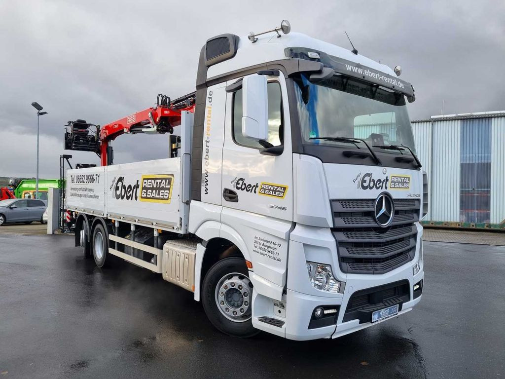 Mercedes-Benz Actros 2745 L 6x2 Baustoffpritsche+Kran Retarder - Pritsche LKW, Autokran: das Bild 3 Mercedes-Benz Actros 2745 L 6x2 Baustoffpritsche+Kran Retarder - Pritsche LKW, Autokran: das Bild 3