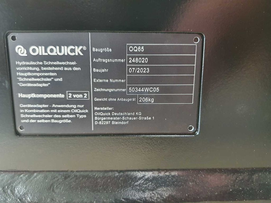 Schnellwechsler neu kaufen OilQuick OQ65 Adapterplatte für Westtech & mehr: das Bild 10